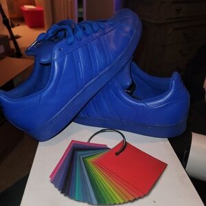 Adidas  Superstar Pharell Supercolor Bold Blue Mens 10.5